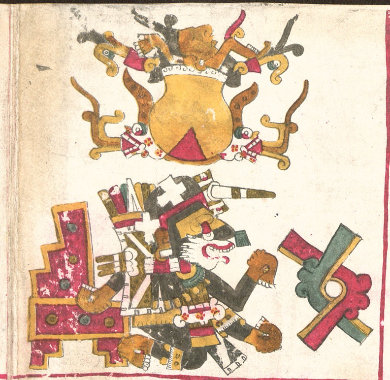 Day symbol Ollin depicted in Codex Borgia (p.10).
