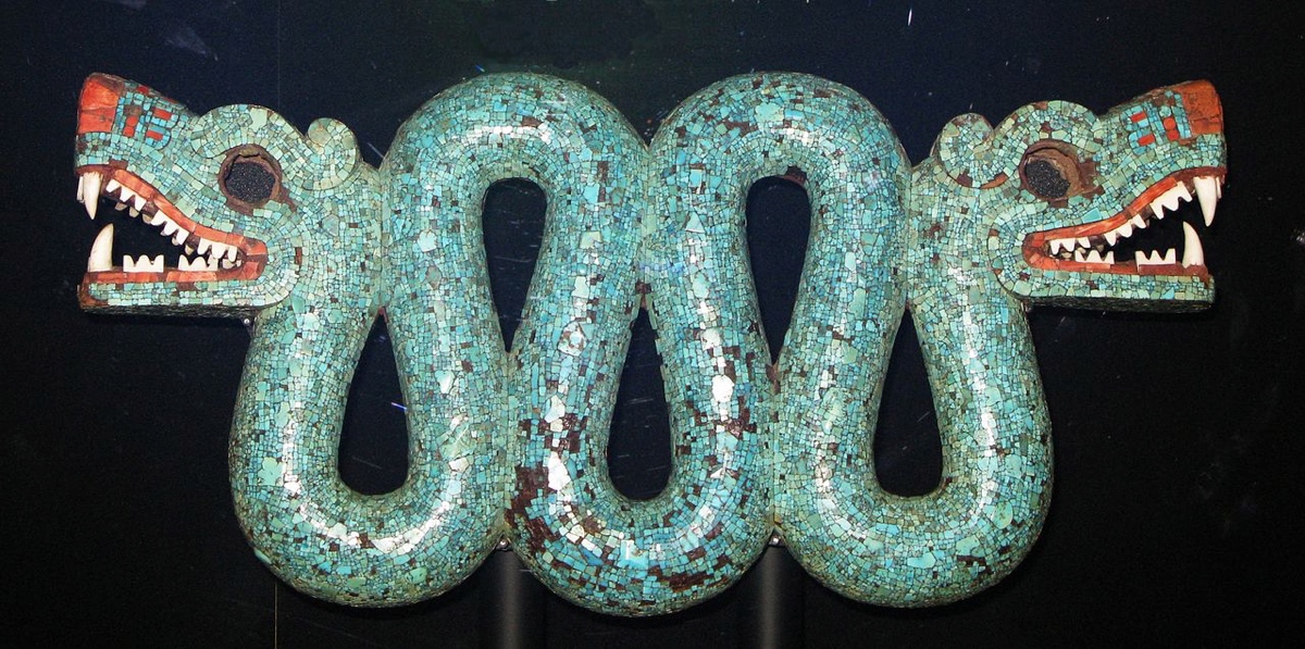 Aztec double serpent in the British Museum