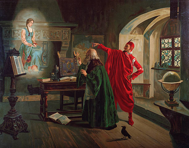Scene from "Faust" by Charles Gounod (1818-1893). 1900. Private collection  (Photo by Stefano Bianchetti/Corbis via Getty Images)