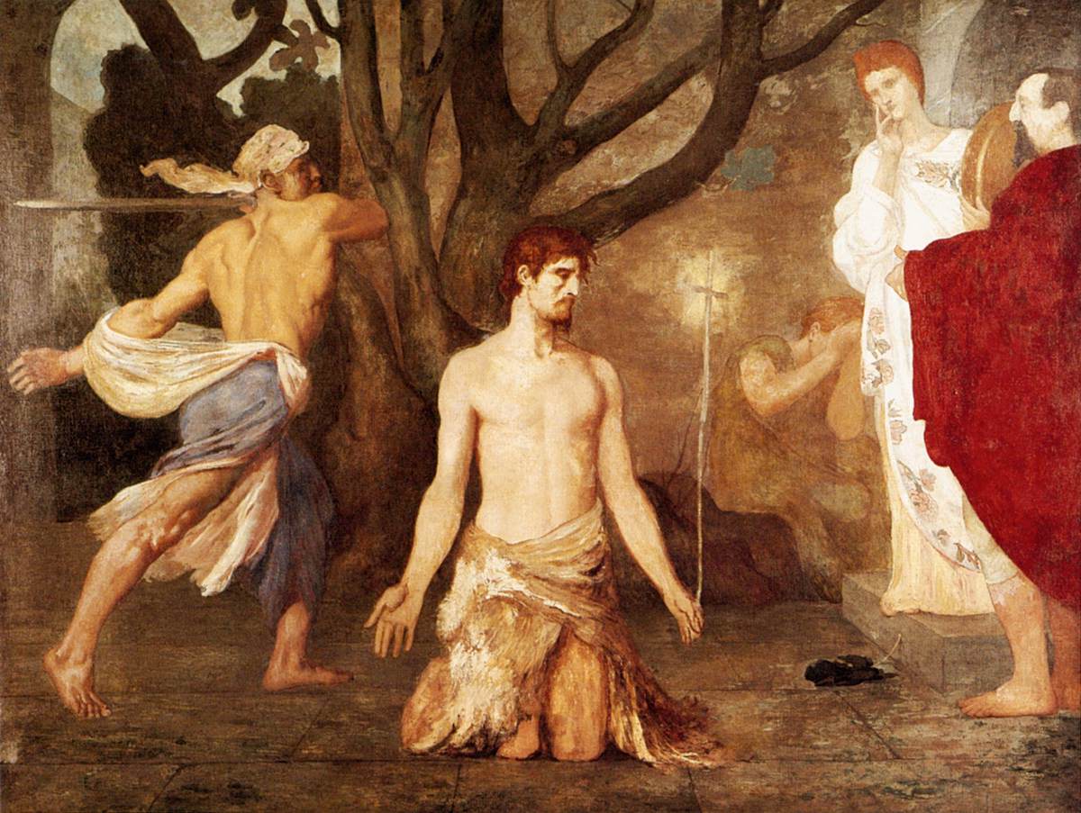 Puvis de Chavannes Pierre-Cécile - The Beheading of St John the Baptist - c. 1869