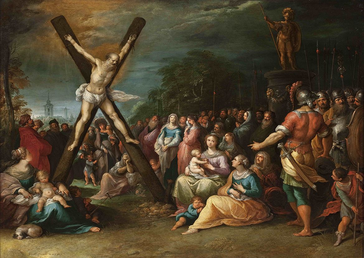 francken frans the younger st andrew on the cross. fine art print poster. sizes a4 a3 a2 a1 001508 13936 p