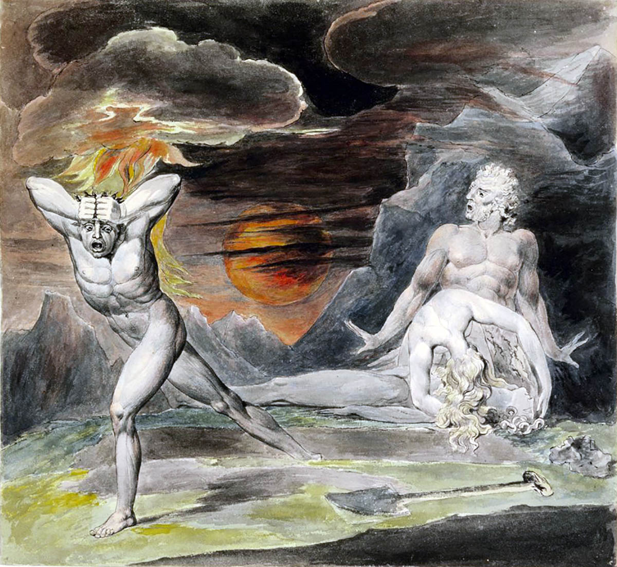 Cain Fleeing from the Wrath of God by William Blake