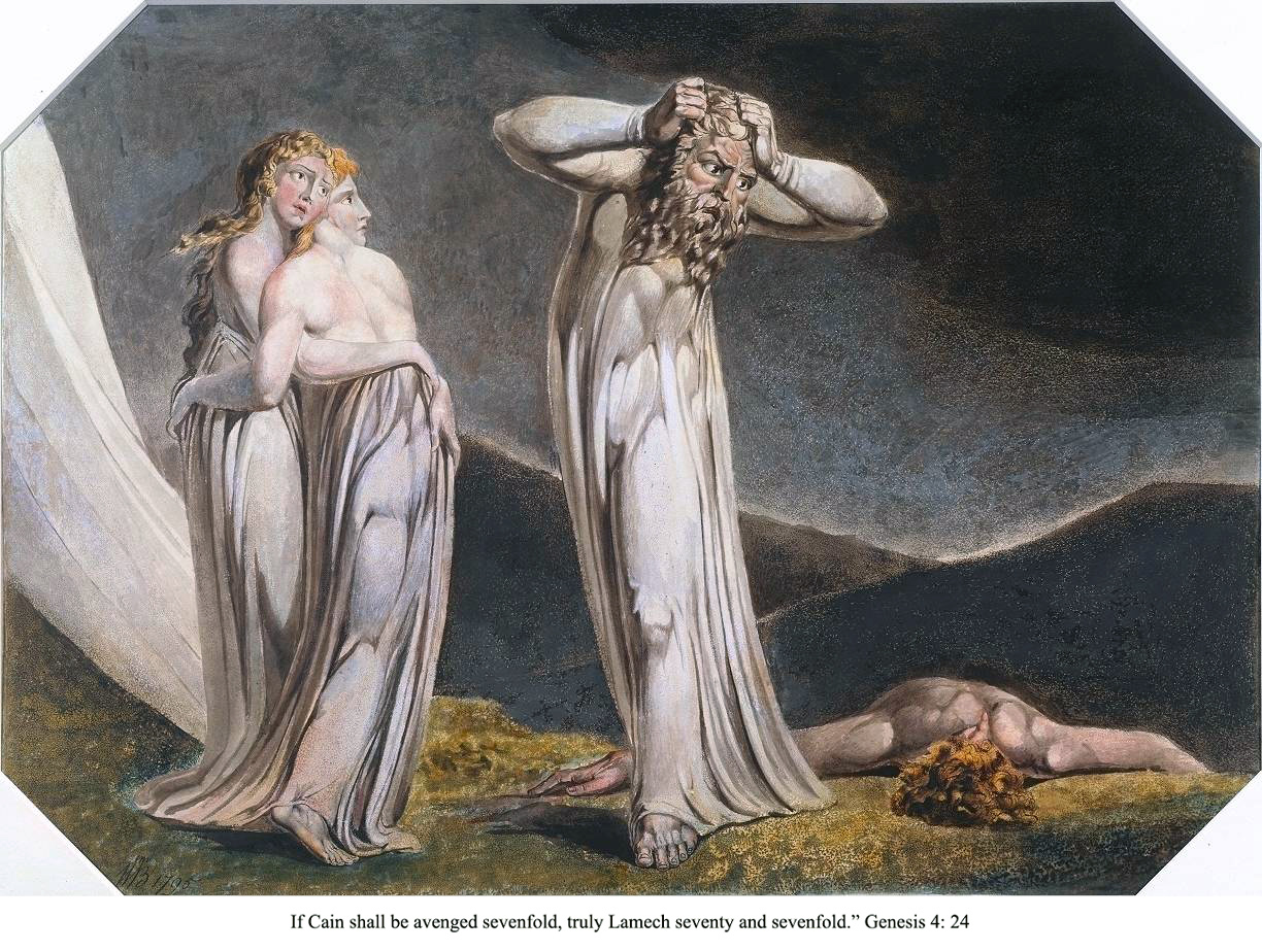 Lamech and his Two Wives 1795 William Blake 1757-1827 Presented by W. Graham Robertson 1939 http://www.tate.org.uk/art/work/N05061