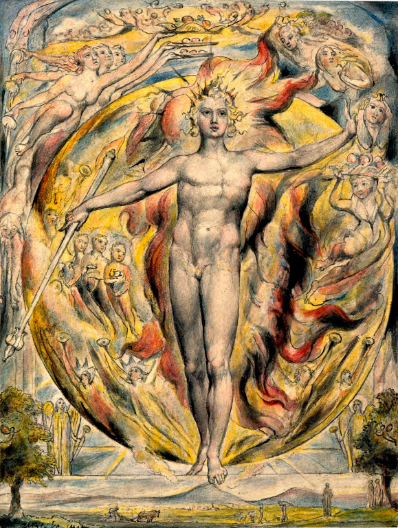 The sun at its eastern gate by W. Blake