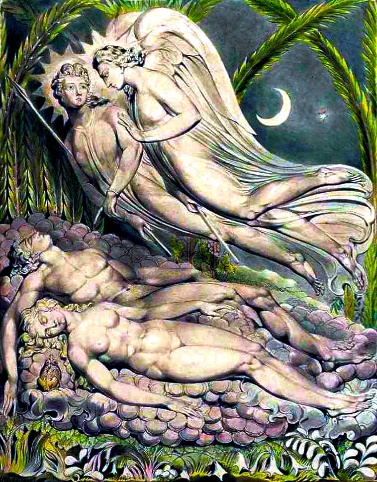 William Blake Adam and Eve Sleeping