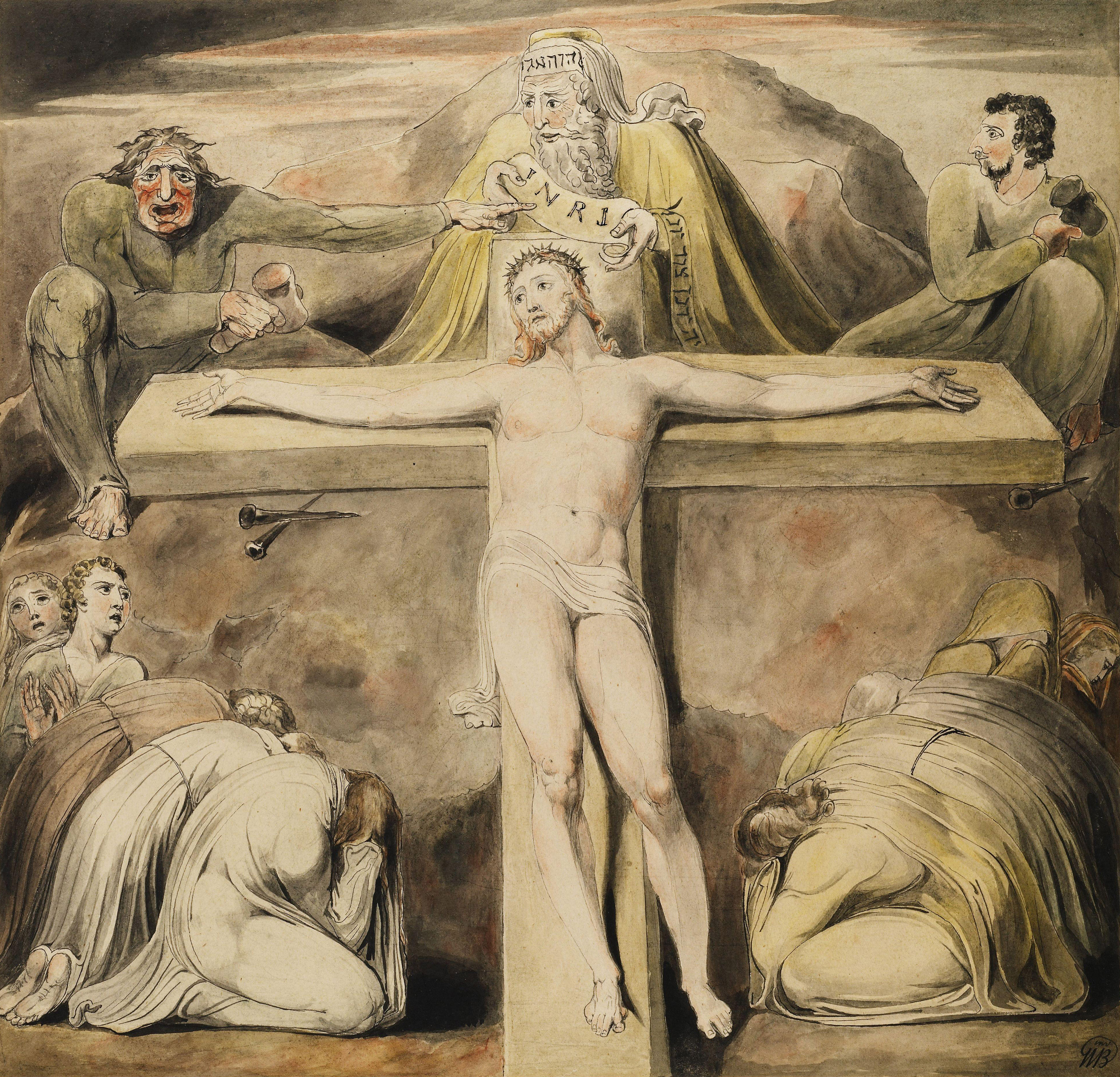 William Blake Christ Nailed to the Cross1