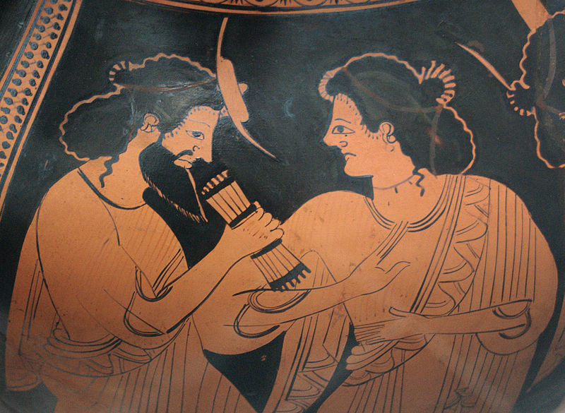 Hermes and his mother Maia