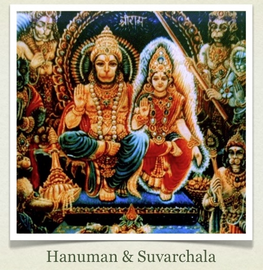 Hanuman married Suvarchala, the daughter of the Sun