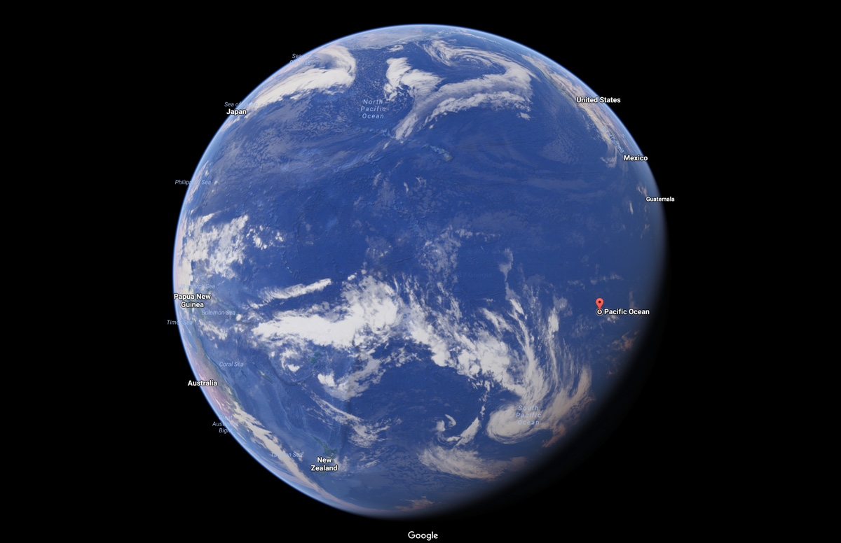 pacific ocean satellite