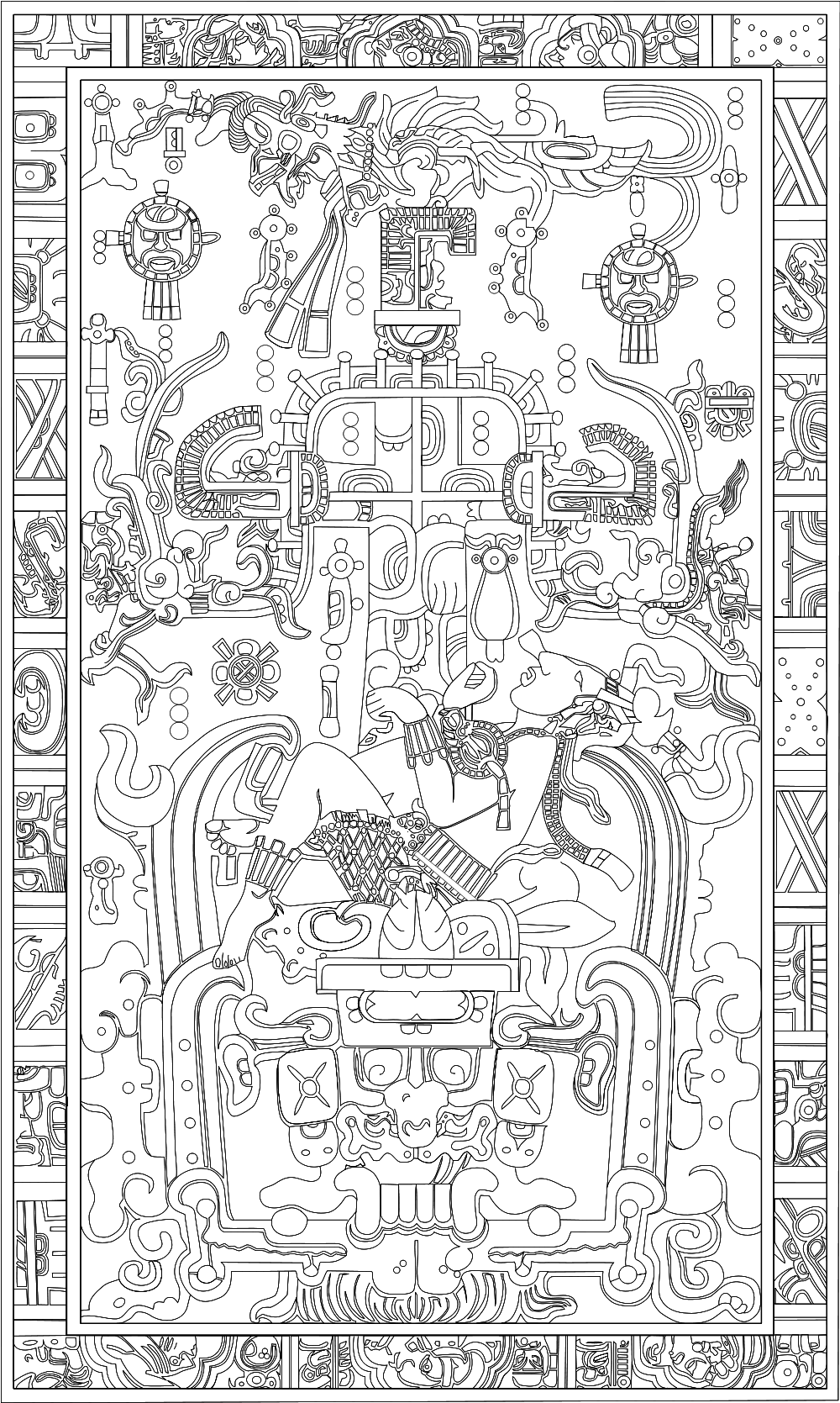 Pakal the Great tomb lid