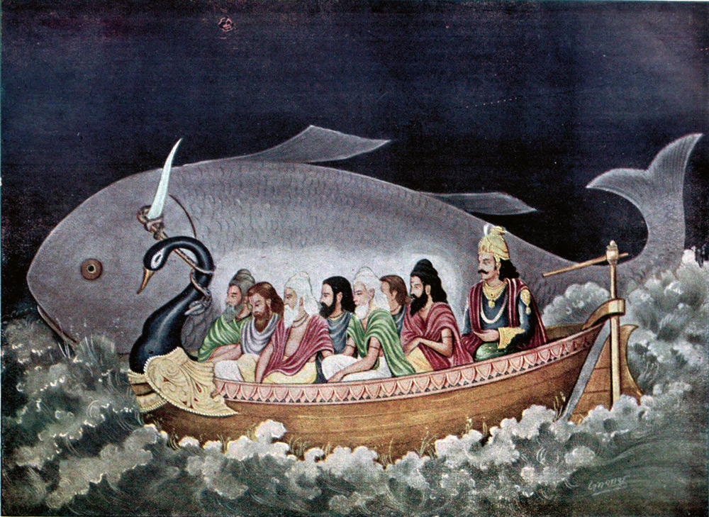 The fish avatara of Vishnu