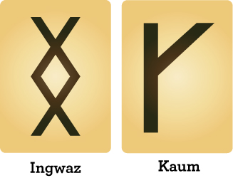 runes ingwaz and kaum