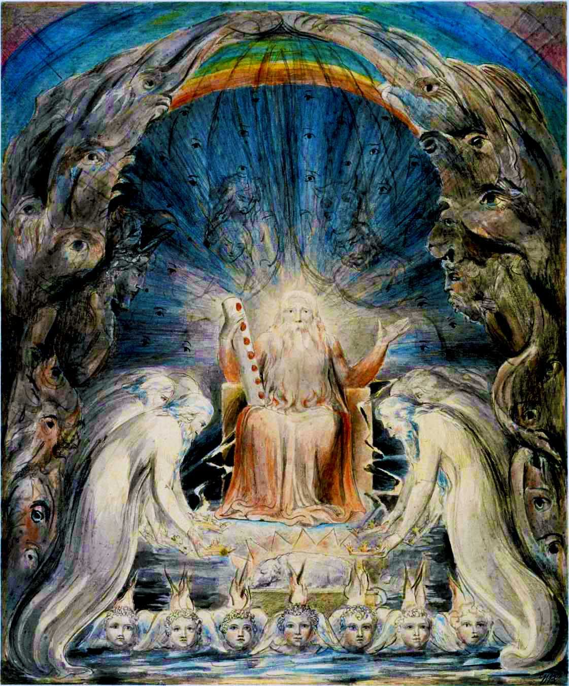 The Four and Twenty Elders Casting their Crowns before the Divine Throne c.1803-5 William Blake 1757-1827 Presented by the executors of W. Graham Robertson through the Art Fund 1949 http://www.tate.org.uk/art/work/N05897