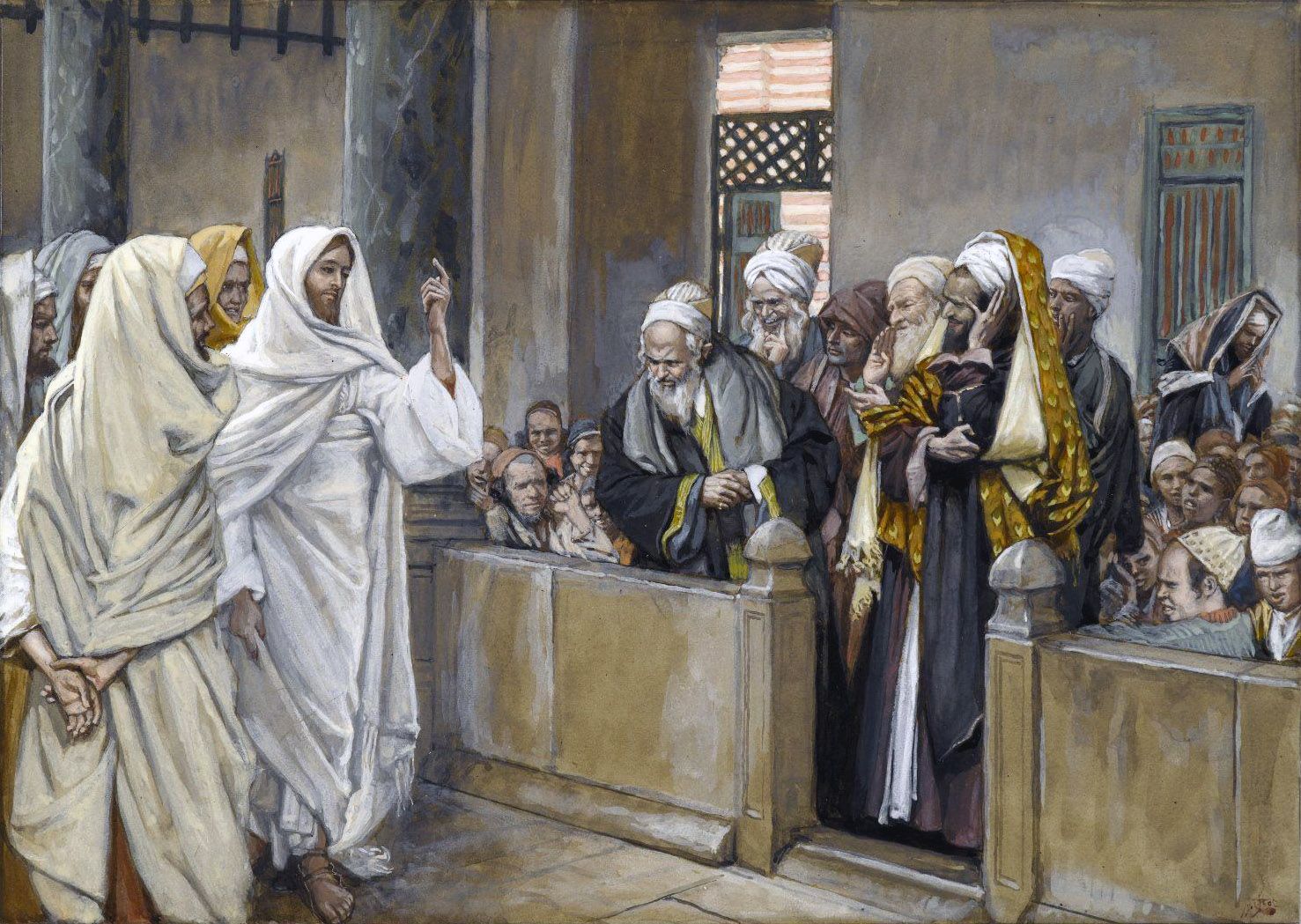 Jesus with the Scribes and Pharisees
