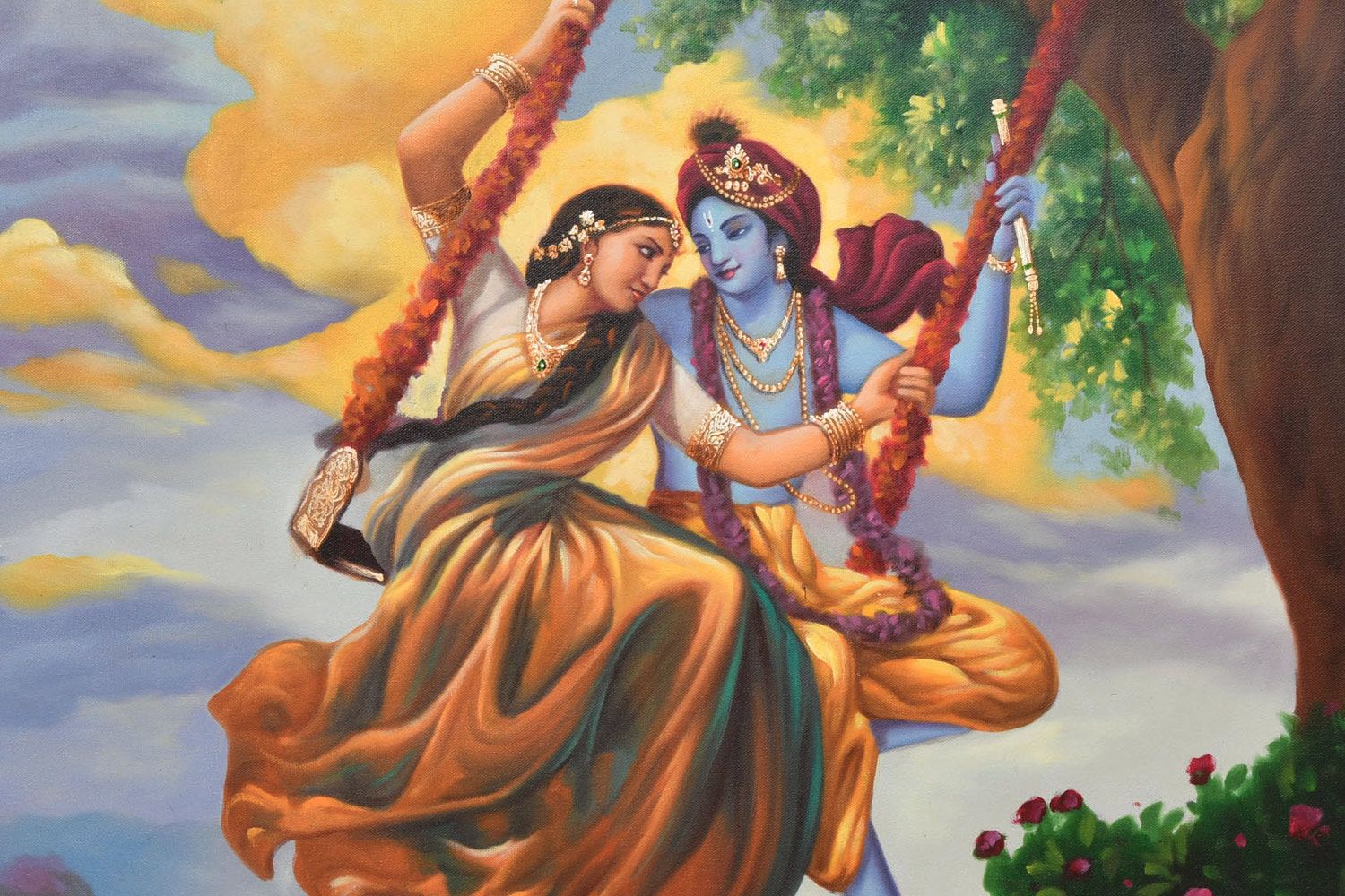 Krishna and Radha, the Hindu symbol of divine love
