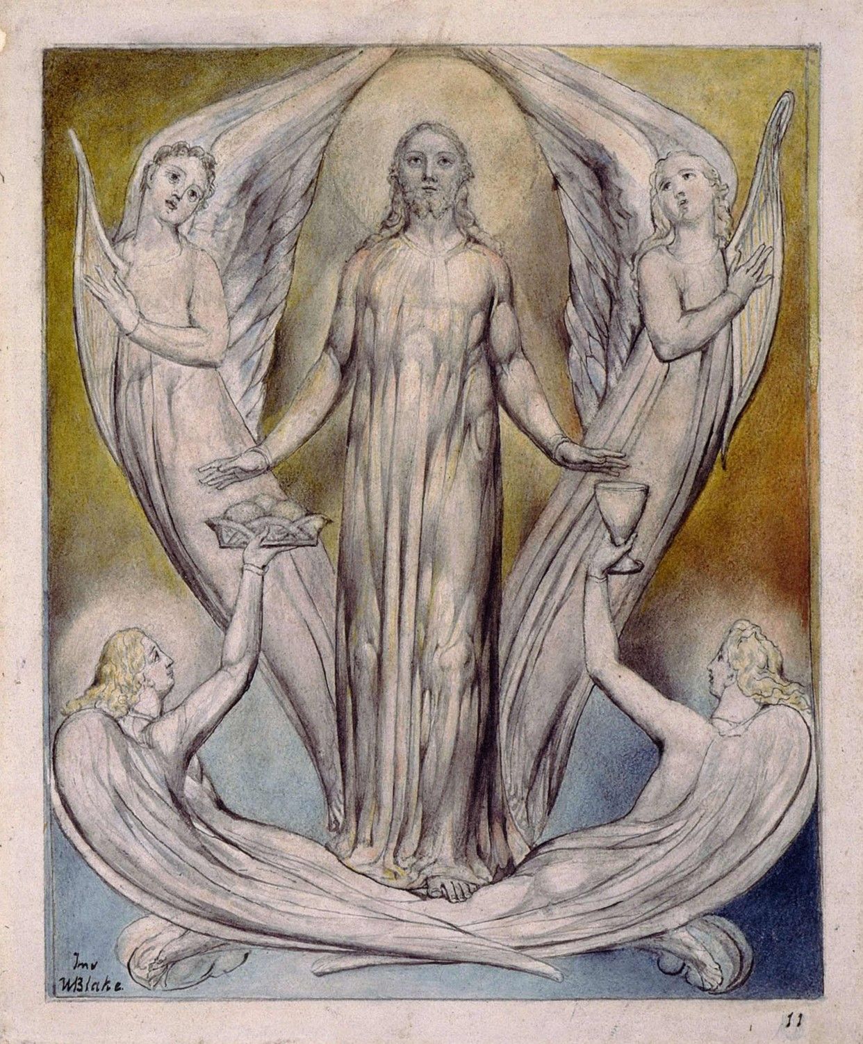 Angels Ministering to Christ by William Blake
