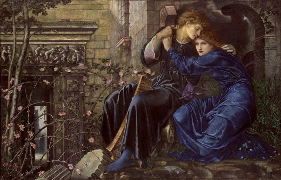 Love Among the Ruins, c. 1873 by Sir Edward Coley Burne-Jones