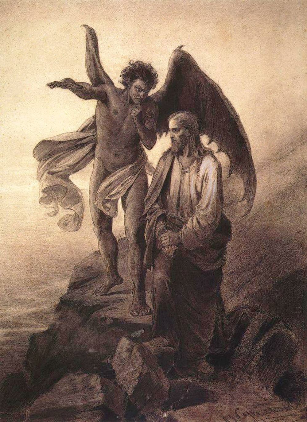 Temptation of Christ, by Vasili Surikov (1872)