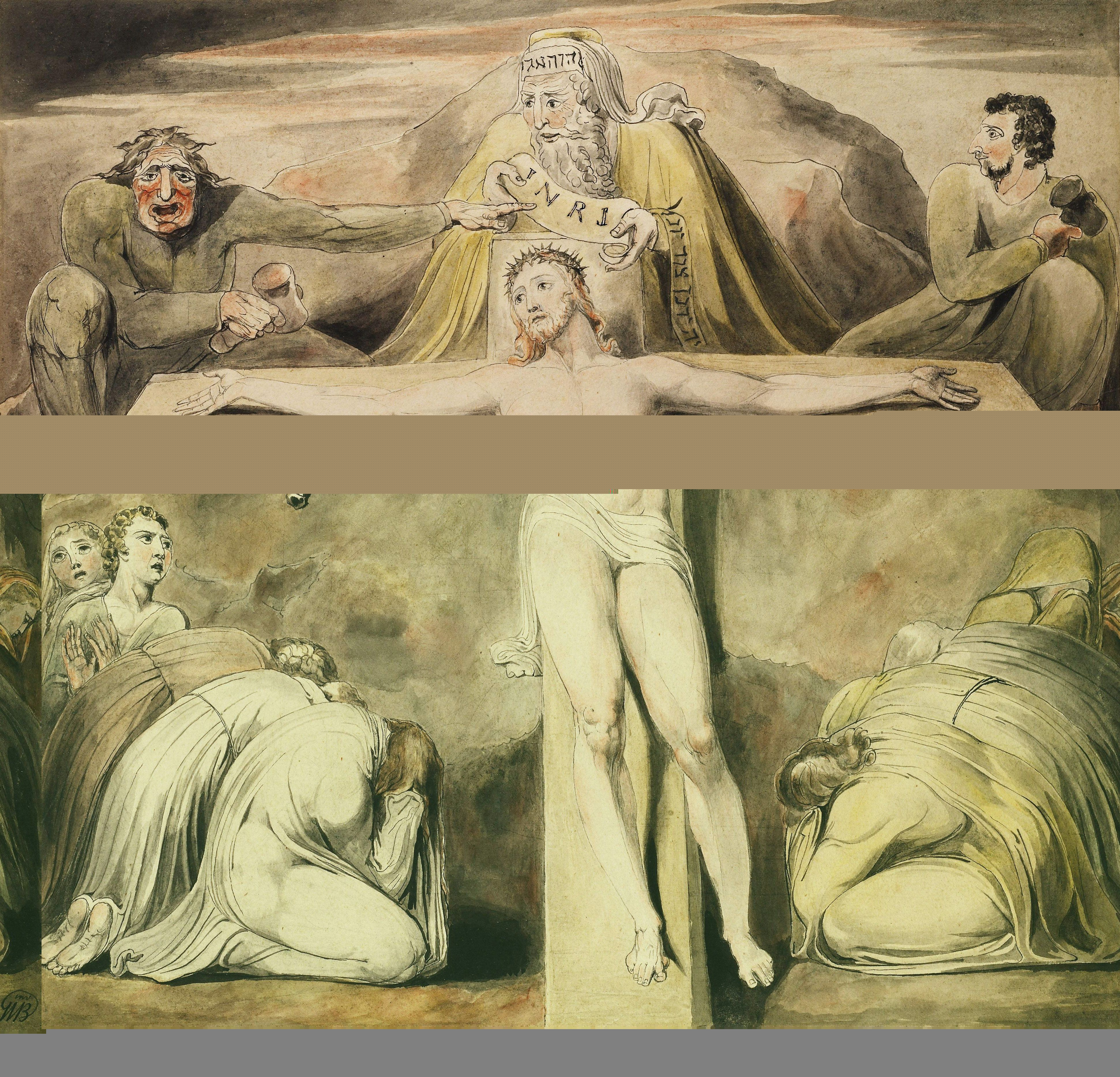 William Blake Christ Nailed to the Cross