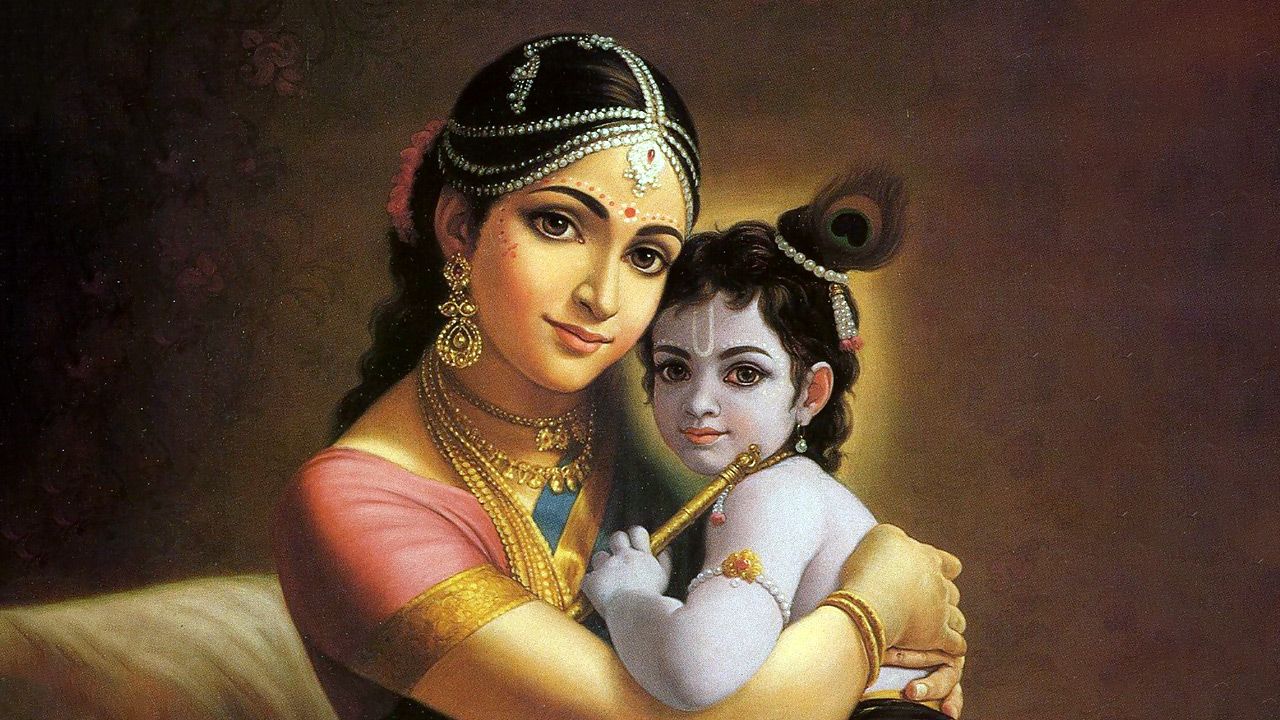 Krishna and His Mother