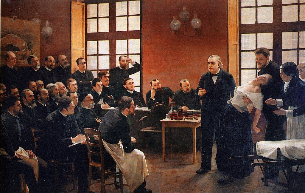 Une leçon clinique à la Salpêtrière 1887, by André Brouillet