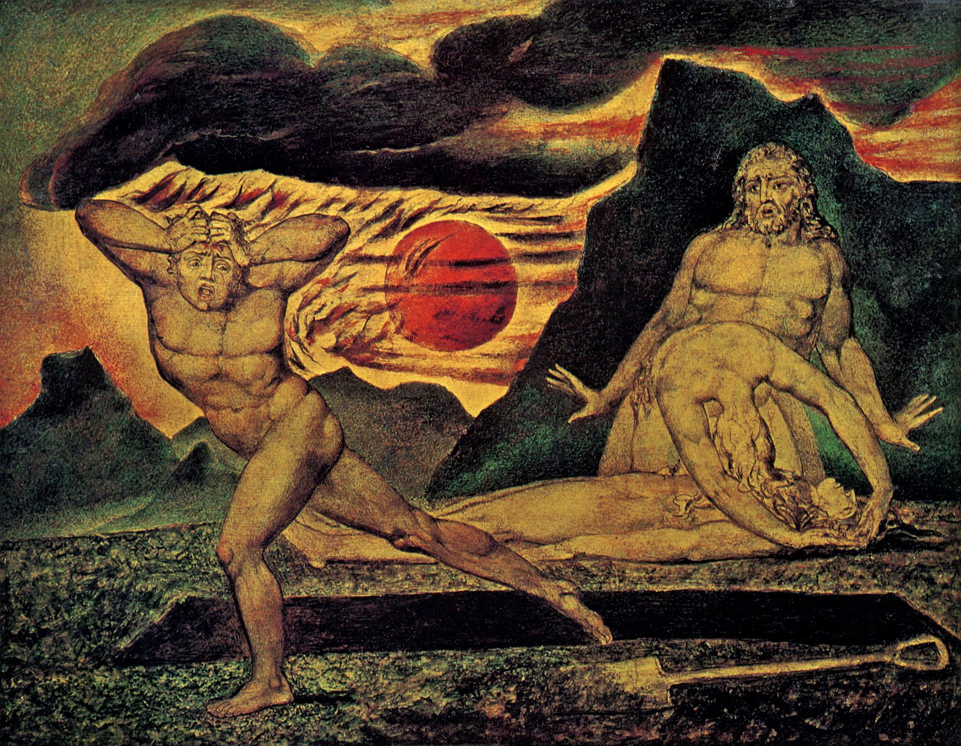 Cain and Abel by William Blake