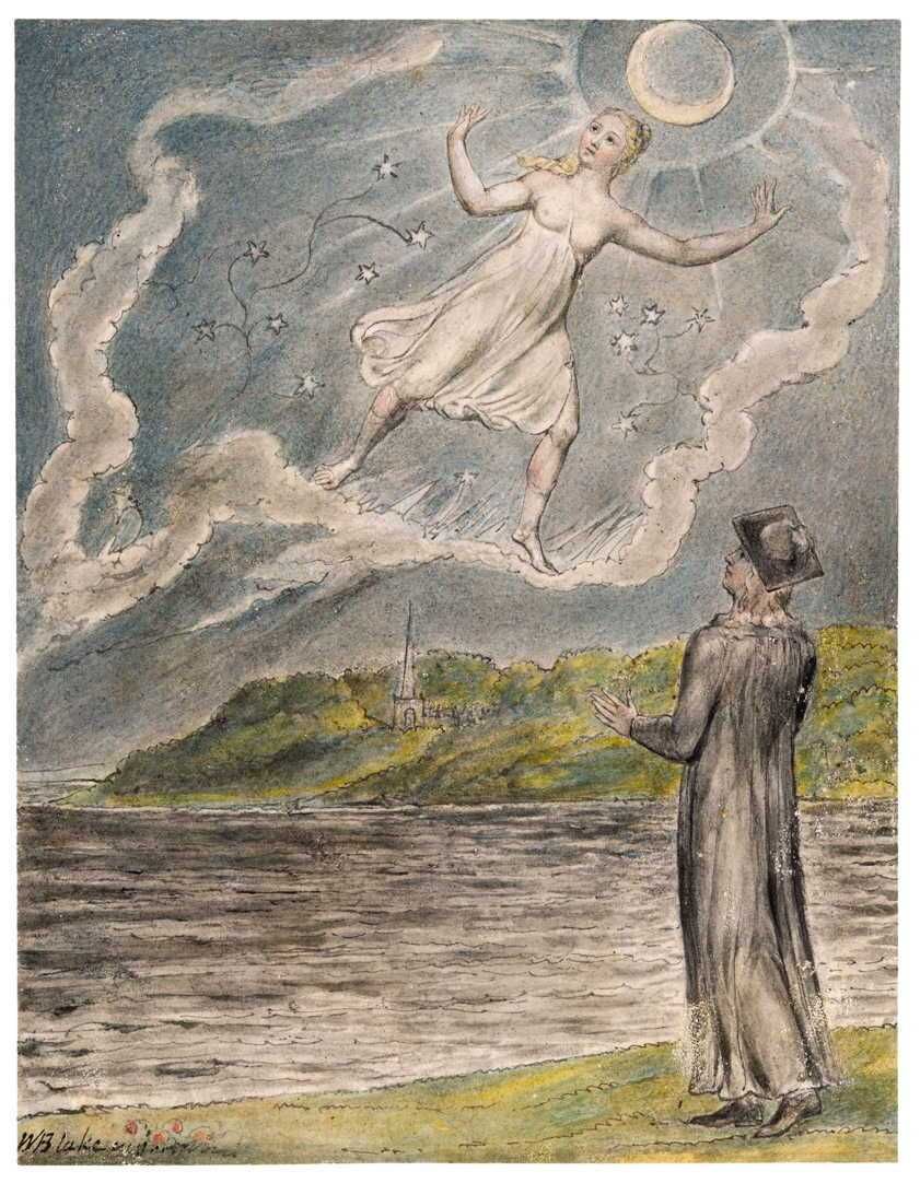 The Wandering Moon by William Blake